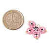 Seed Beads Beaded Charms PALLOY-MZ00320-05-2