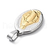 304 Stainless Steel Pendants STAS-F223-43-2