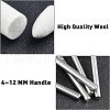 SUPERFINDINGS 60Pcs 12 Style Multifunctional Cone & Column Head Wool Felt Polishing Bits FIND-FH0005-20-3