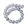 Transparent Electroplate Glass Beads Strands EGLA-N002-34G-F03-4