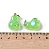 Glitter Plated Resin Cabochons RESI-H163-11F-3