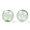Transparent Blow High Borosilicate Glass Globe Beads X-GLAA-T003-09D-1