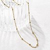 304 Stainless Steel Satellite Chain Necklaces NJEW-L173-012-G-4