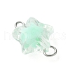 5Pcs 5 Colors Star Transparent Acrylic Connector Charms PALLOY-JF03381-5