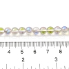 Transparent Electroplate Glass Beads Strands GLAA-T032-T6mm-C07-4