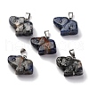 Natural Sodalite Pendants G-B127-05P-10-2