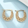 Brass Hoop Earrings for Women EJEW-G436-01G-1