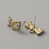 Alloy Stud Earrings FIND-TAC0005-44G-2