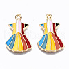 Alloy Enamel Pendants ENAM-S127-010-RS-1