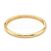 Brass Micro Pave Cubic Zirconia Bangles BJEW-F416-01G-2
