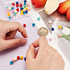 AHADERMAKER 48pcs 8 colors Epoxy Resin Beads RESI-GA0001-28-3