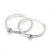 925 Sterling Silver Hoop Earring Findings STER-I016-069-2