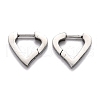 Tarnish Resistant 304 Stainless Steel Huggie Hoop Earrings STAS-J033-16P-2