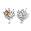 Zinc Alloy Crystal Pendants PALLOY-Q449-02P-1