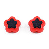 Plating Opaque Acrylic Beads OACR-N136-01C-2