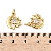 Brass Micro Pave Cubic Zirconia Pendants KK-P300-01G-3