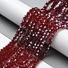 Transparent Electroplate Glass Beads Strands EGLA-A039-T3mm-A27-4