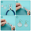 CHGCRAFT DIY Dangle Earring Making Kits SHEL-CA0001-006-4