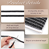 12M Polyester Glitter Wavy Fringe Trim Ribbon OCOR-WH0003-031A-3