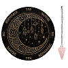 AHADEMAKER 1Pc Cone/Spike/Pendulum Natural Rose Quartz Stone Pendants DIY-GA0004-59F-1