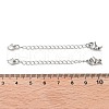 Brass with Cubic Zirconia Chain Extender KK-B102-44P-3