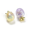 Iridescent Plating Acrylic Beads MACR-K353-25G-3