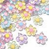 60Pcs 6 Colors Translucent Resin Pendants RESI-CJ0003-61-3
