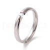 Crystal Rhinestone Simple Solitaire Ring RJEW-I089-49P-1