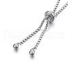 Tarnish Resistant Adjustable 304 Stainless Steel Bracelet Making X-STAS-F183-10P-2