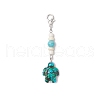 Synthetic Turquoise Pendant Decorations HJEW-JM03373-01-4