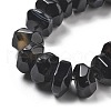 Natural Black Agate Beads Strands G-K392-A18-4