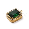 Ion Plating(IP) 304 Stainless Steel Micro Pave Clear Cubic Zirconia STAS-P366-36A-G-2