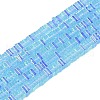 Electroplate Glass Beads Strands GLAA-B023-01A-07-1