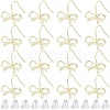 SOFPLATE 28Pcs Bowknot Shape Brass Earring Hook DIY-SP0001-06G-1