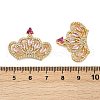 Brass Micro Pave Cubic Zirconia Pendants KK-S526-09G-B-3