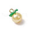 Glass Pearl Pendants PALLOY-MZ00745-04-3