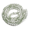 Crackle Baking Painted Imitation Jade Glass Beads Strands X1-DGLA-T003-8mm-06-3