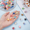 Unicraftale 56Pcs 14 Colors Glass Round Pendants GLAA-UN0001-17-4