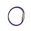 Stainless Steel Cable Wire Keychain AJEW-YWC0004-01G-1