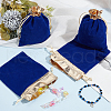 Beebeecraft Velvet Jewelry Pouches Bags TP-BBC0001-09C-04-4