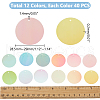 WADORN 12 Bags 12 Colors AB Color PVC Paillette/Sequin Pendants PVC-WR0001-01-2