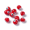 Handmade Evil Eye Lampwork Beads LAMP-F025-03-4