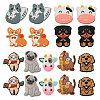 CHGCRAFT 18Pcs 9 Styles Silicone Focal Beads SIL-CA0002-87-1