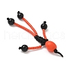Halloween Theme Glass Seed & Natural Black Onyx & Synthetic Turquoise Beaded Pendants PALLOY-MZ00777-05-4