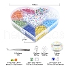 DIY Letter & Seed Beads Jewelry Set Making Kit DIY-YW0005-21-3