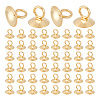 Unicraftale 100Pcs 304 Stainless Steel Bead Cap Pendant Bails STAS-UN0042-26A-1