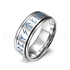 Luminous Stainless Steel Rings for Men PW-WG58780-01-1