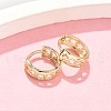 Hollow Flower Brass Hoop Earrings EJEW-Z102-18G-2