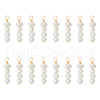 16Pcs Natural Cultured Freshwater Pearl Copper Wire Pendants PALLOY-FH00010-1