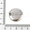 304 Stainless Steel Brooch Cabochon Settings STAS-E547-08H-P-4